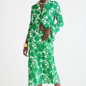 J Crew gwyneth slip skirt in greenhouse floral